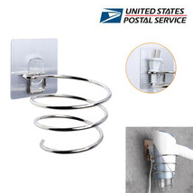 Hair Dryer Holder Wall Mounted Rack Space Save Stainless Steel Bathroom ... - £14.42 GBP