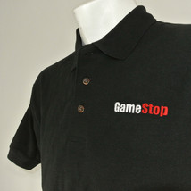 GAMESTOP Video Game Employee Uniform Polo Shirt Black Size L Large NEW - £19.90 GBP