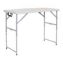 Office Star Resin Multipurpose Rectangle Table, 4-Feet Long, Height Adju... - £106.83 GBP