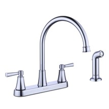 Glacier Bay Melina 2-Handle Standard Kitchen Faucet with Side Sprayer in... - £45.18 GBP