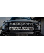 2017-2018 FORD RAPTOR - UPPER GRILLE OVERLAYS | PREMIUM STAINLESS STEEL - £184.03 GBP