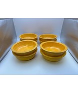Set of 8 Vintage Homer Laughlin Fiestaware FIESTA YELLOW 5 1/2&quot; Fruit Bowls - $112.25 CAD