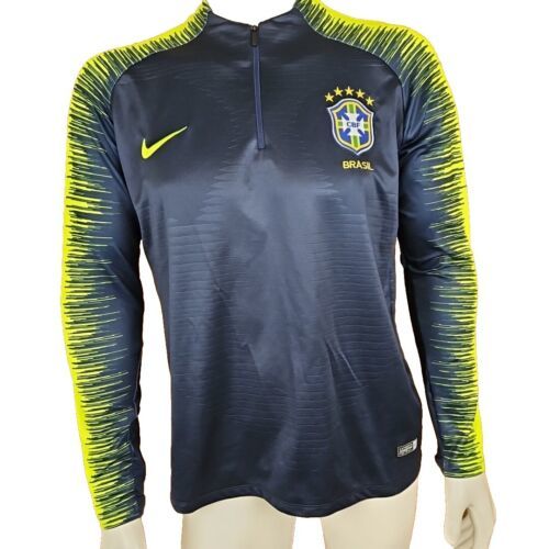 Primary image for Nike Brazil Vaporknit Strike Drill Training Top FIFA World Cup Soccer 2018