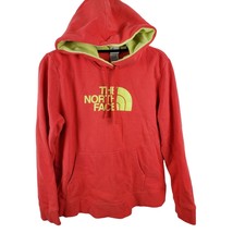 The North Face Sweatshirt Large Womens Red Neon Yellow Pullover Hooded L... - $22.07