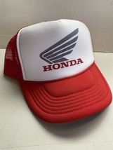 Vintage Honda Motorcycle Hat Trucker Hat snapback Unworn Red,fun trucker... - £30.44 GBP