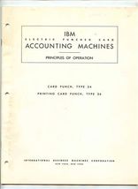 IBM Accounting Machines Principles of Operation Card Punch 24 Printing P... - $116.82