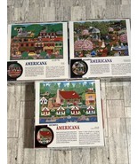 Lot of 3 NEW AMERICANA 500pc Puzzles Sure-Lox Old Lodge Green Valley Mot... - £20.97 GBP