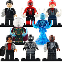 8pcs Spiderman Far From Home - Mysterio MJ Nick Fury Happy Hogan Minifigure - £13.56 GBP