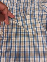 Abercrombie & Fitch Long Sleeve Button-down Collar Blue & Brown Men Shirt XS image 9