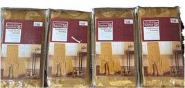 Chair Covers SET Of 4  GOLD  - Fits Classic Armless Dining Chair 42” Sty... - $59.99