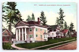 Postcard Eighth Adams Streets Spokane Washington WA c.1917 - £3.55 GBP