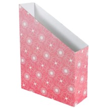 Magazine File Holder Office Desk Storage Organizer Decorative Red 10.5x1... - $12.59