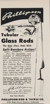 1954 Print Ad Phillipson Tubular Glass Fishing Rod Split Action Bamboo Denver,CO - £7.82 GBP