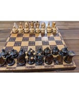 Polish Wooden Chessboard 15 1/2&quot; X 15 1/2&quot; With 2-3&quot; Green Felt Bottom P... - €38,13 EUR