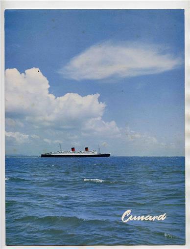 Primary image for Cunard Gala Dinner Menu R M S Queen Elizabeth 1952