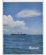 Cunard Gala Dinner Menu R M S Queen Elizabeth 1952 - £10.90 GBP