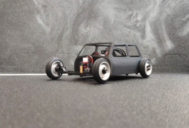 Custom Rat Rod Mini RC Car 1 28 Scale Unassembled Build Kit 89mm wheelbase - £29.54 GBP