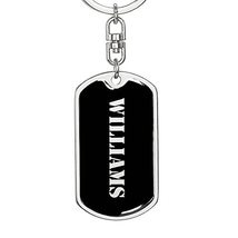 Williams v3 - Luxury Dog Tag Keychain Personalized Name - £23.93 GBP