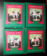 Hallmark Cards Christmas Ornaments 1989 Four Carousel Horses Original Boxes - $10.99