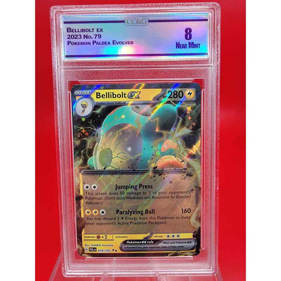 Pokémon Bellibolt EX Full Art Ultra Rare Foil 079/193  Paldea Evolved NM... - $24.62