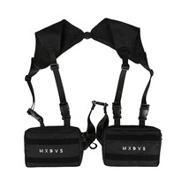 Streetwear Punk Chest Rig Bag For Unisex Hip-Hop Chest Bags Functionality Vest F - £30.98 GBP