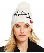 Kate Spade New York All Dolled Up Beanie Hat Cream O/S - $99.74 CAD