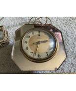 Art Deco TELECHRON MIRROR GLASS Desk CLOCK - tested and working! - $190.92 CAD