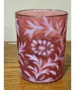 Victorian EAPG Northwood Daisy Fern Cranberry Opalescent Tumbler - $38.53