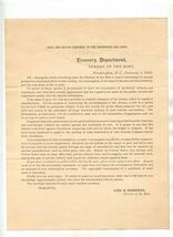 Treasury Department Bureau of the Mint Letter 1903 &amp; Gold &amp; Silver Emplo... - $27.72