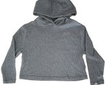 HURLEY ~ Hooded ~ Long Sleeve Shirt w/Hair Tie ~ Grey Heather ~ Girls&#39; S... - £22.37 GBP