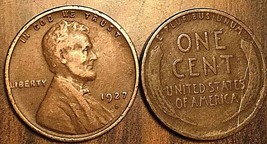 1927 Usa Lincoln Wheat One Cent Penny - Condition G Or Better - £1.48 GBP