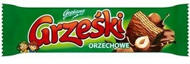 Goplana Grzeski Candy Wafer Bars: Hazelnut 5pc Free Shipping - £8.67 GBP