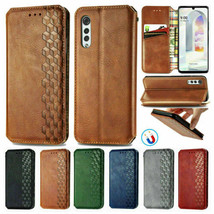 For LG Velvet 5G  Leather Magnetic Flip Wallet Case Cover - £43.45 GBP