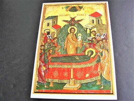 Dormition Mother of God-THEOPHANES-Stavronikita Monastery-Artwork Reproduction ! - £10.09 GBP