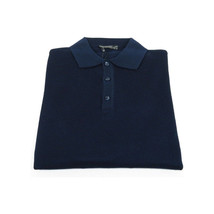 Mens PRINCELY Soft Merinos Wool Sweater Knits Lightweight Polo 1011-40 Navy Blue image 5
