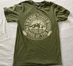 Neil Young Promise of the Real Monsanto Years Green T-Shirt Small USA - $11.64
