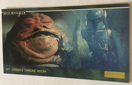 Return Of The Jedi Widevision Trading Card 1995 #27 Jabba’s Throne Room Boba - $2.48