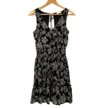 Lovestitch Sleeveless Tie Back Dress Womens size XS Lined Black Off Whit... - £17.68 GBP