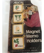 Vintage Magnetic Memo Holder Arjon Made In Hong Kong In Original Pack - $12.14 CAD