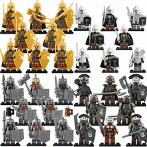 32Pcs/set Uruk-hai Elf Dwarves Gondor Soldiers The Lord of the Rings Minifigures - £43.95 GBP