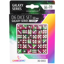 Gamegenic Galaxy Series D6 Dice Set 12mm (36pcs) - Aurora - £30.89 GBP