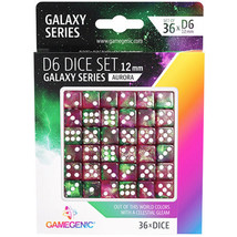 Gamegenic Galaxy Series D6 Dice Set 12mm (36pcs) - Aurora - £30.81 GBP