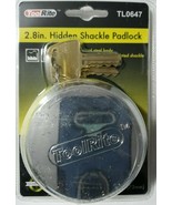 3 ToolRite Lock Hidden Shackle Trailer Puck Padlock Rekeyable Keyed Soli... - $83.22 CAD