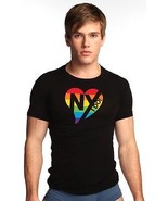 Rainbow T-Shirt NY I DO by Anvil LR54 &quot;X-Large&quot; - £8.54 GBP