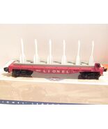 LIONEL POST-WAR CELEBRATION 39458 -#6844 FLAT CAR W/MISSILES  0/027- NEW - - $55.10