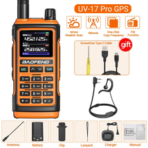 17 Pro GPS Walkie Talkie Long Range Wireless Copy Frequency Portable Rechargeabl - £65.29 GBP