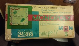 1961 PARKER BROTHERS MONOPOLY BOARD GAME COMPLETE - $28.70