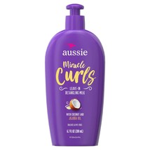 Aussie Miracle Curls with Coconut Oil, Paraben Free Detangling Milk Treatment, - £7.85 GBP