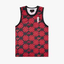Jordan Zion AOP All Over Print Mesh Basketball Jersey Red Black 3XL DX06... - $49.49