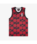 Jordan Zion AOP All Over Print Mesh Basketball Jersey Red Black 3XL DX06... - $911.13 MXN